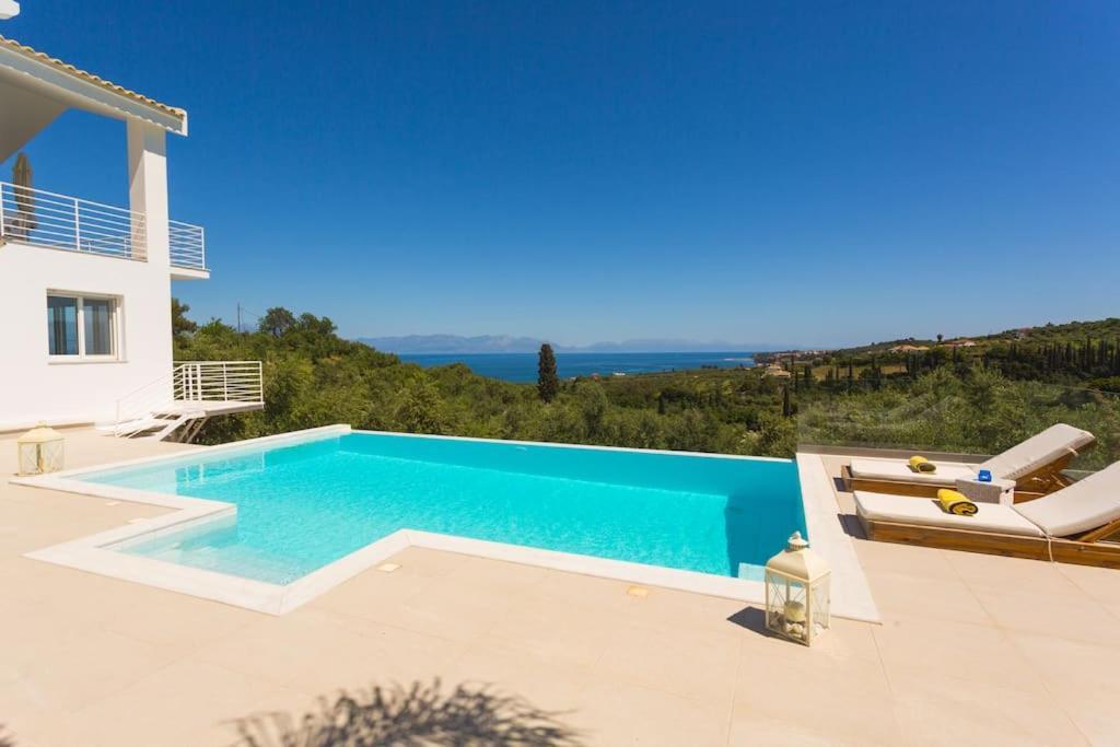 Koroni - Villa Merkouri - Entire Villa With Panoramic View Luaran gambar